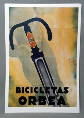 REPRODUCCION CARTEL BICICLETAS ORBEA. 29,3 X 42,3 cm.