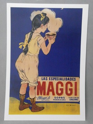 REPRODUCCION CARTEL ESPECIALIDADES MAGGI, PARA SAZONAR.