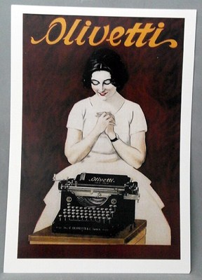 REPRODUCCION CARTEL OLIVETTI.