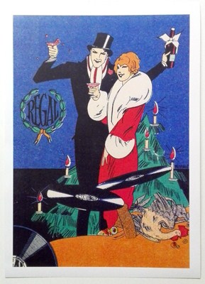 REPRODUCCION DE CARTEL: DISCOS REGAL BRINDIS.