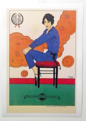 REPRODUCCION DE CARTEL: DISCOS REGAL VIVA-TONAL GRAFONOLA - COMO LA MISMA VIDA. CHICA SENTADA.
