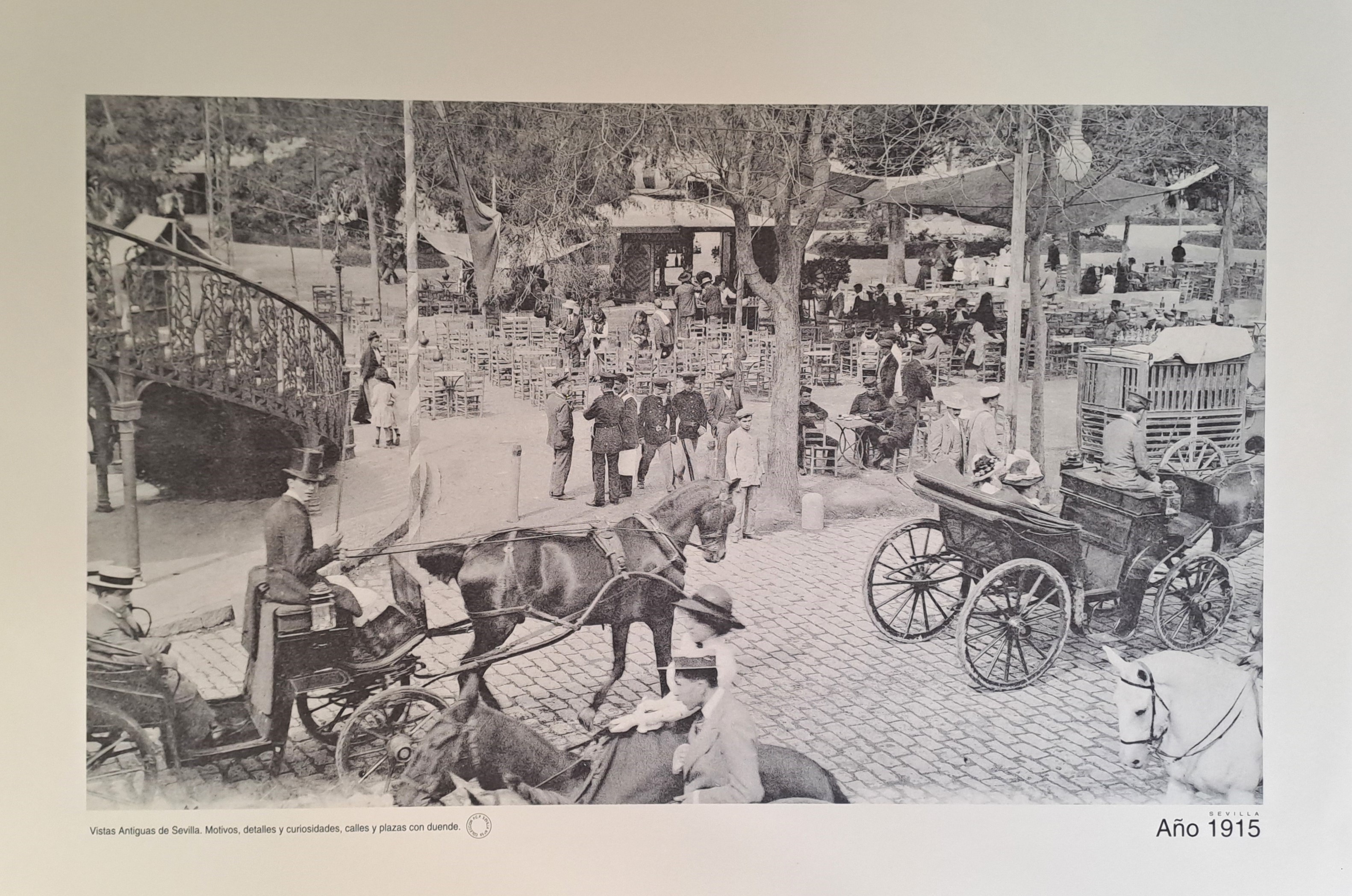 REPRODUCION LAMINA VISTAS ANTIGUAS DE SEVILLA VISTA GENERAL AÑO 1915