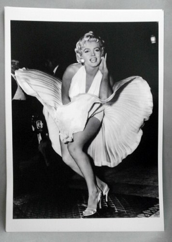 REPRODUCCION CARTEL FOTOGRAFIA MARILYN MONROE. 30X40,2cm.
