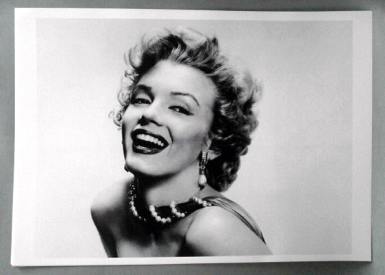 REPRODUCCION CARTEL FOTOGRAFIA MARILYN MONROE. 30X40cm.
