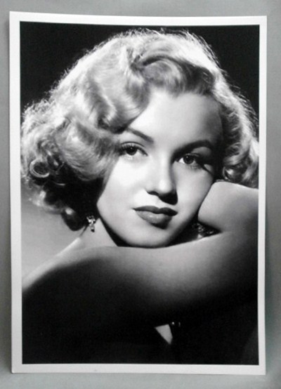 REPRODUCCION CARTEL FOTOGRAFIA MARILYN MONROE. 30X43cm.