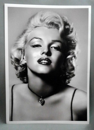 REPRODUCCION CARTEL FOTOGRAFIA MARILYN MONROE. 30X43cm.