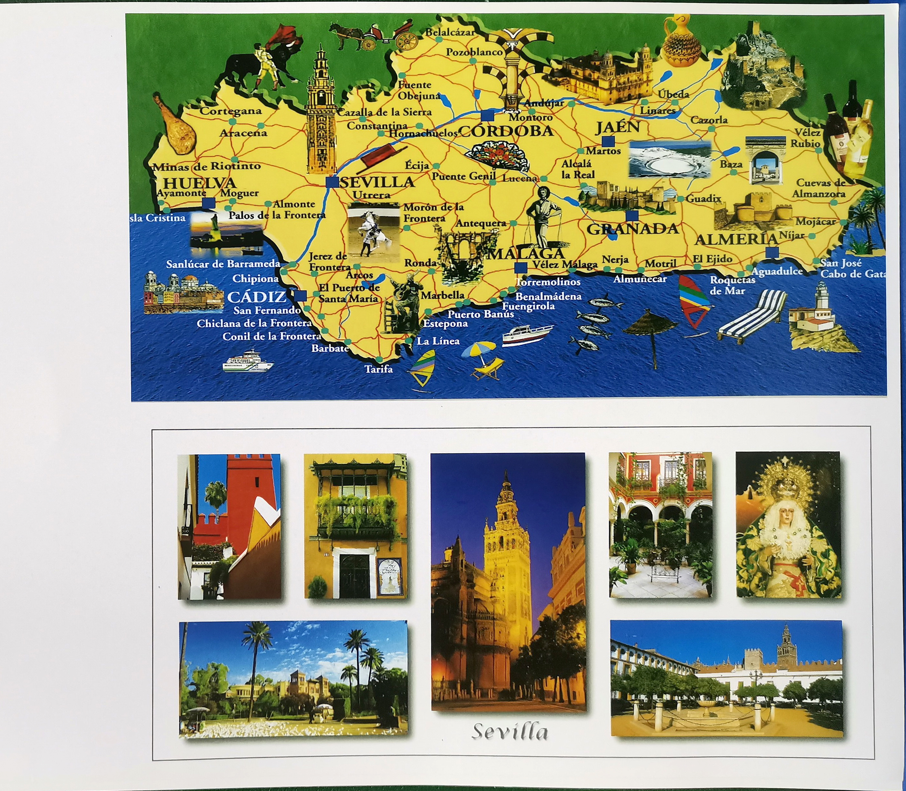 REPRODUCCION CARTEL ANDALUCIA Y SEVILLA - LAMINAVARIOS-0009