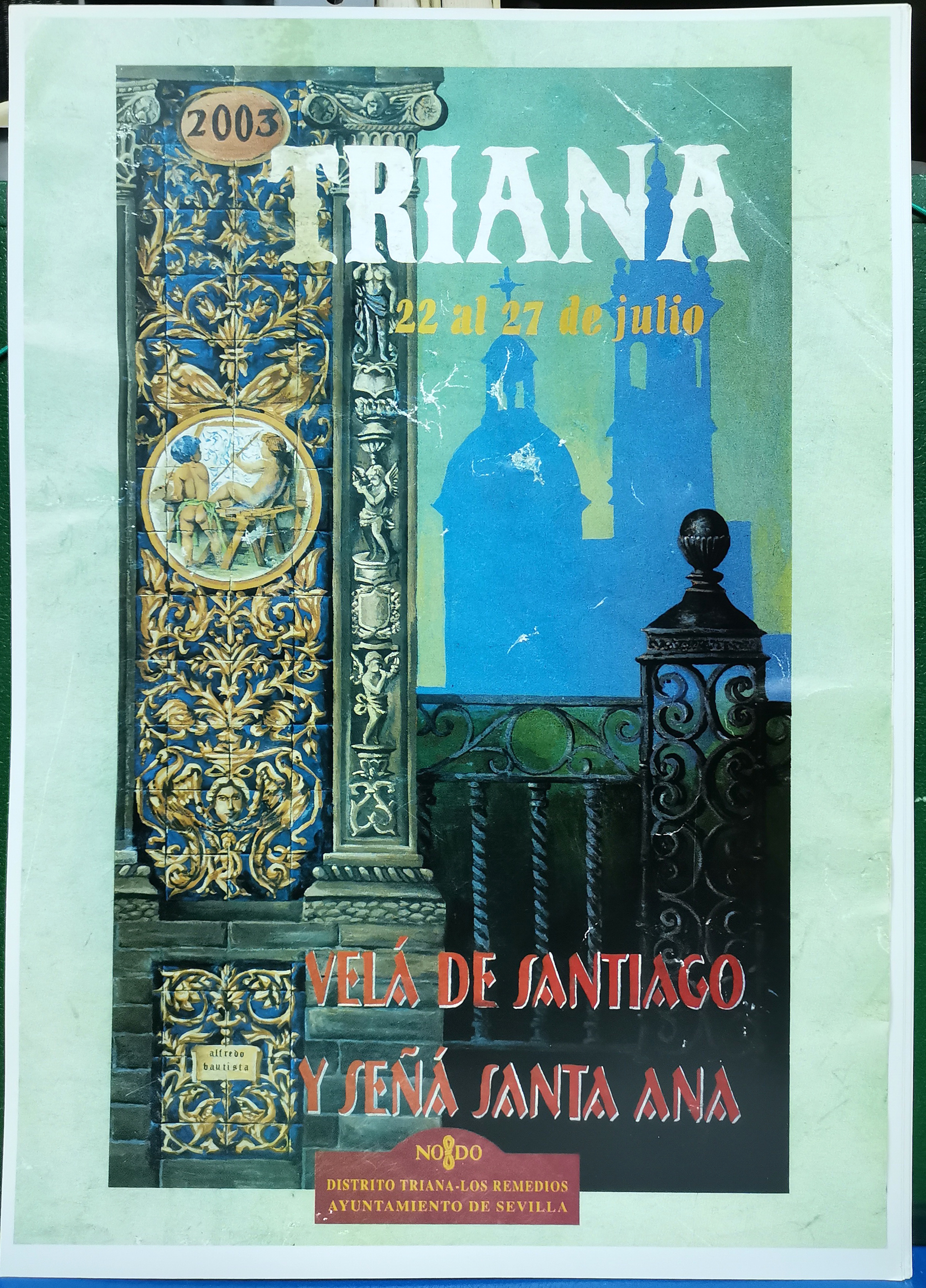 REPRODUCCION FIESTAS 2003 TRIANA VELA SANTIAGO Y SEÑA SANTA ANA