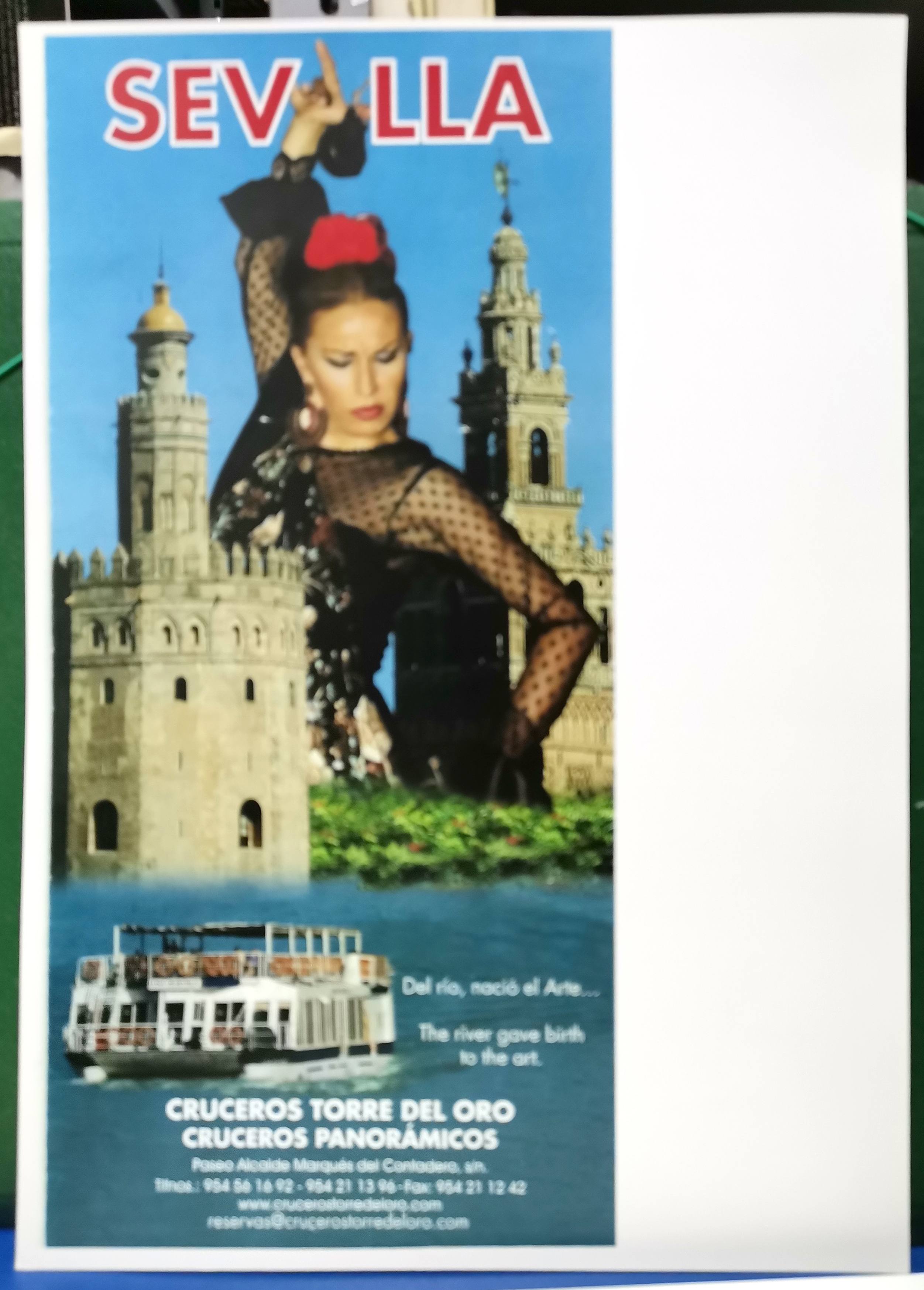 REPRODUCCION FOTOGRAFIA SEVILLA CRUCEROS TORRE DEL ORO