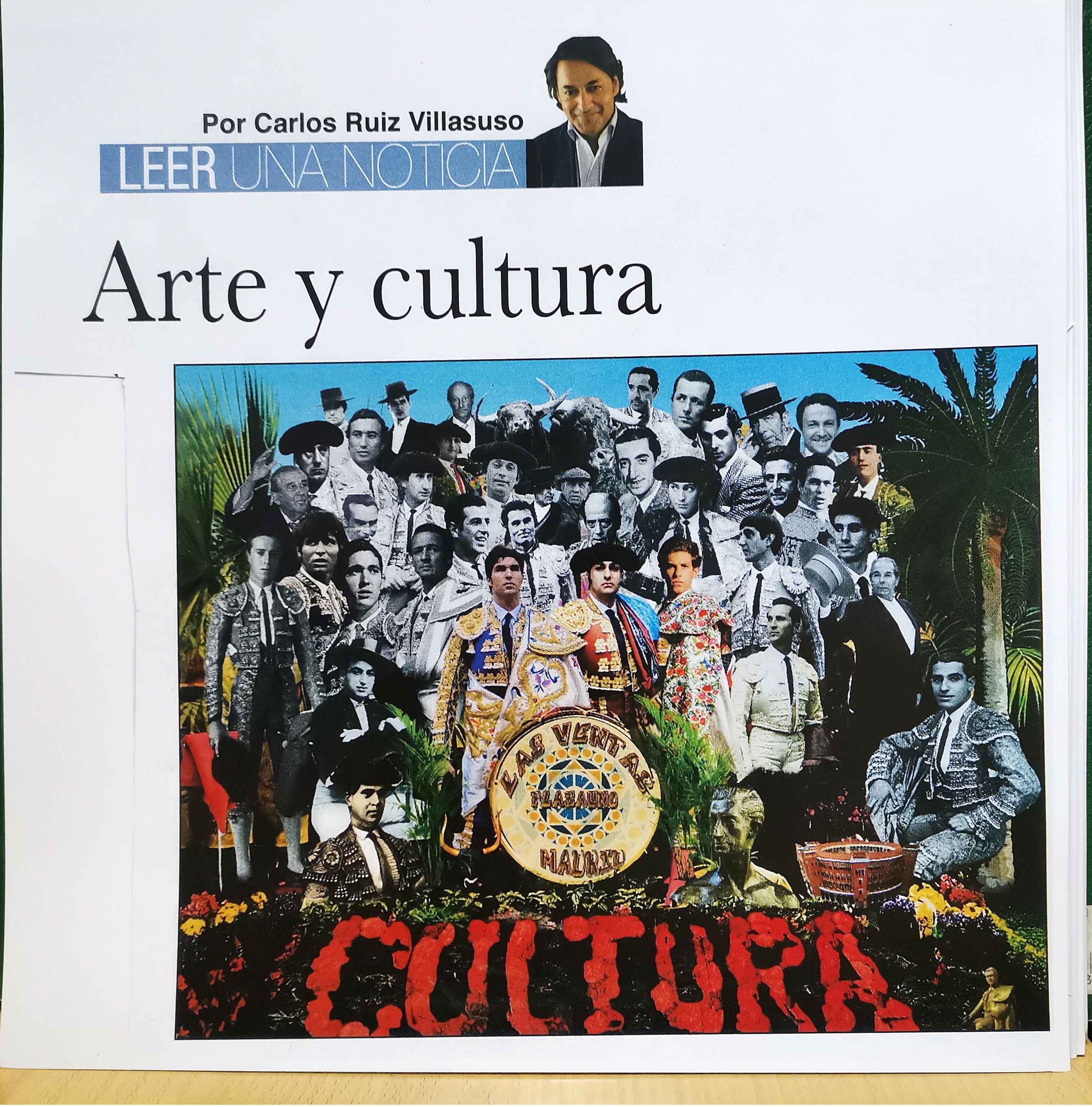 REPRODUCCION FOTOGRAFIA REVISTA LEER UNA NOTICIA (ARTICULO ARTE Y CULTURA)