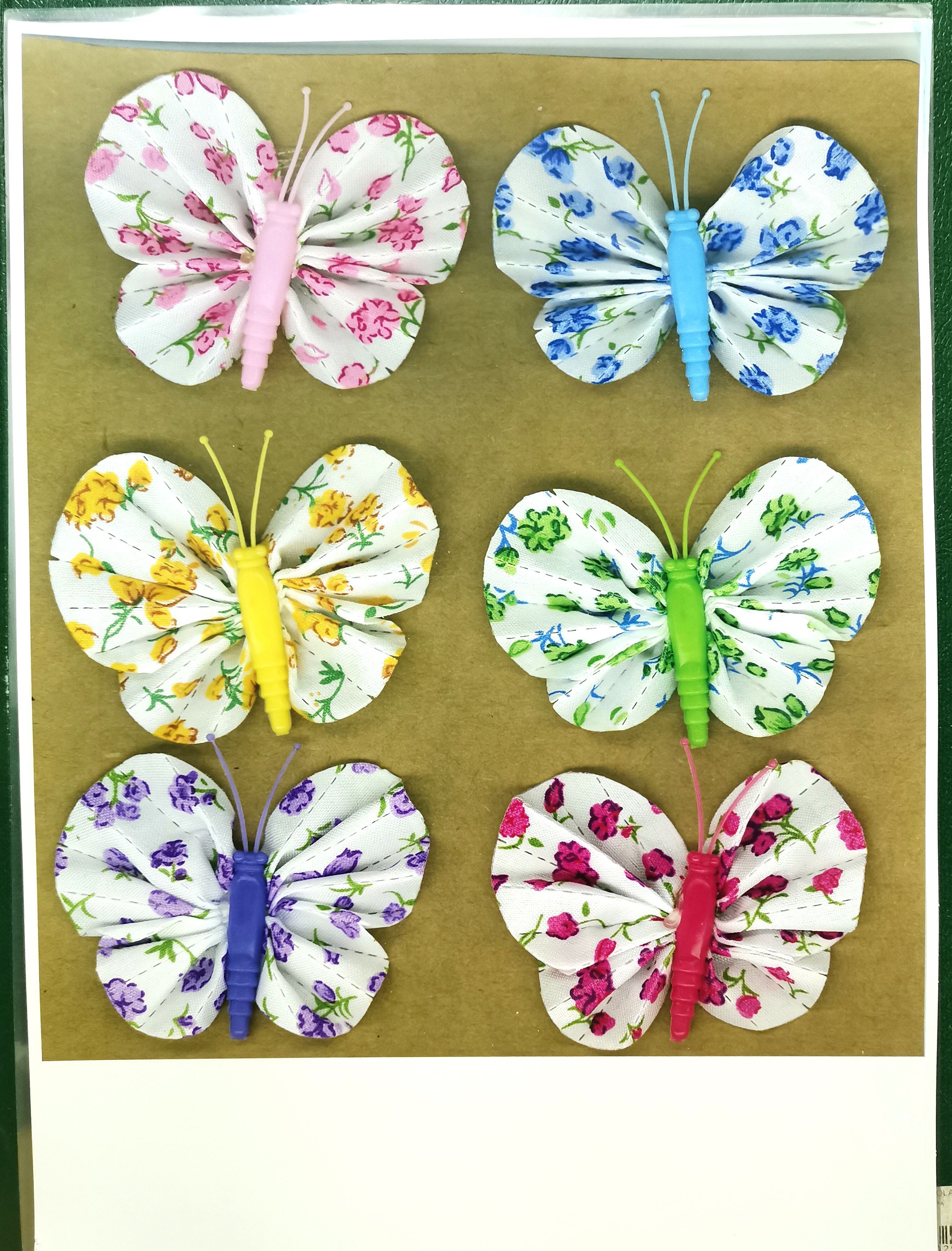 REPRODUCCION FOTOGRAFIA MARIPOSAS DE PAPEL EN VARIOS COLORES