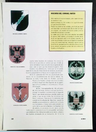 REPRODUCCION LA LEGION REVISTA DE LOS TERCIOS DISCURSO DEL CORONEL MATEO