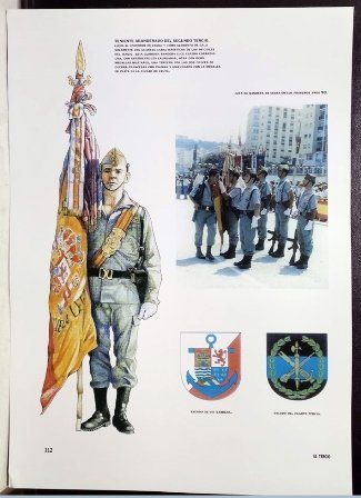 REPRODUCCION LA LEGION REVISTA DE LOS TERCIOS TENIENTE ABANDERADO 2º TERCIO
