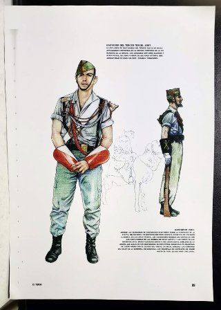 REPRODUCCION LA LEGION REVISTA DE LOS TERCIOS GASTADOR DEL TERCER TERCIO 1997 Y GASTADOR 1940
