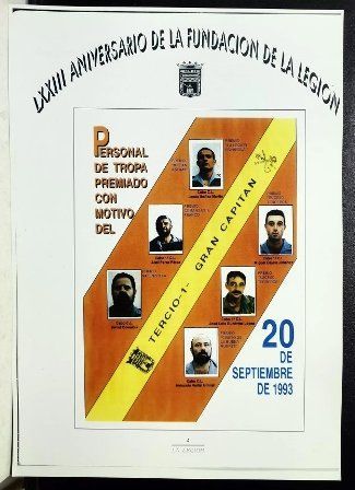 REPRODUCCION LA LEGION REVISTA DE LOS TERCIOS PERSONAL DE TROPA PREMIADO SEPTIEMBRE 1993