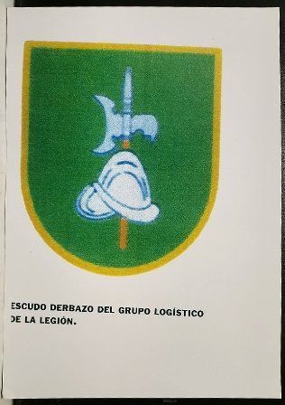 REPRODUCCION FOTOGRAFICA ESCUDO GRUPO LOGOSTICO DE LA LEGION