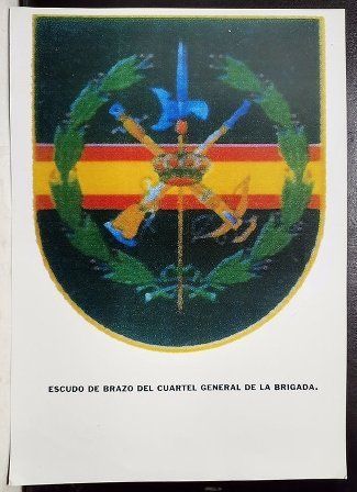 REPRODUCCION FOTOGRAFICA ESCUDO DE BRAZO CUARTEL GRAL. DE LA BRIGADA
