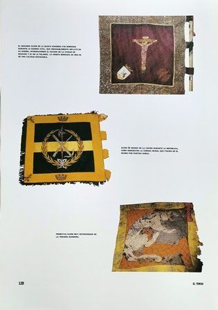 REPRODUCCION LA LEGION REVISTA DE LOS TERCIOS PAG. 120 GUION DE BANDERAS