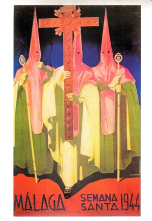 REPRODUCCION CARTEL MALAGA SEMANA SANTA 1944