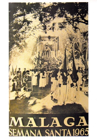 REPRODUCCION CARTEL MALAGA SEMANA SANTA 1965