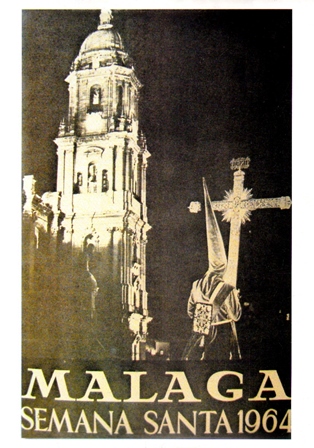 REPRODUCCION CARTEL MALAGA SEMANA SANTA 1964