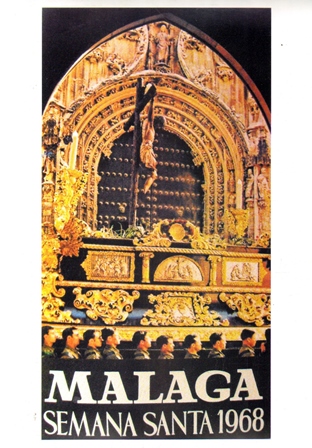 REPRODUCCION CARTEL MALAGA SEMANA SANTA 1968