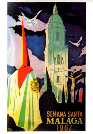 REPRODUCCION CARTEL MALAGA SEMANA SANTA 1967