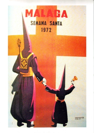 REPRODUCCION CARTEL MALAGA SEMANA SANTA 1972