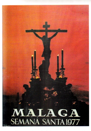 REPRODUCCION CARTEL MALAGA SEMANA SANTA 1977