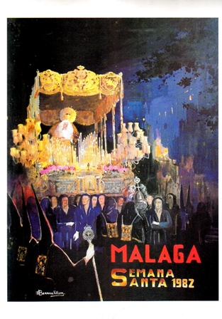 REPRODUCCION CARTEL MALAGA SEMANA SANTA 1982