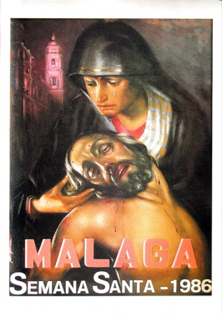 REPRODUCCION CARTEL MALAGA SEMANA SANTA 1986