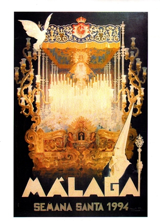 REPRODUCCION CARTEL MALAGA SEMANA SANTA 1994