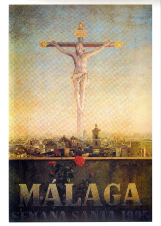 REPRODUCCION CARTEL MALAGA SEMANA SANTA 1995