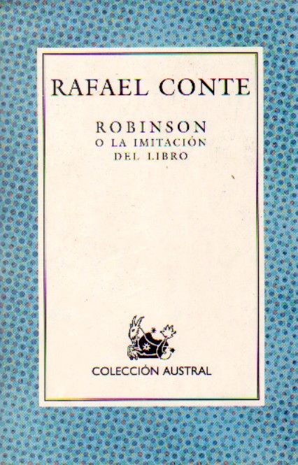 ROBINSON O LA IMITACION DEL LIBRO.