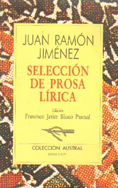 SELECCIÓN DE PROSA LIRICA