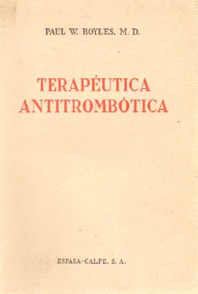 TERAPEUTICA ANTITROMBOTICA