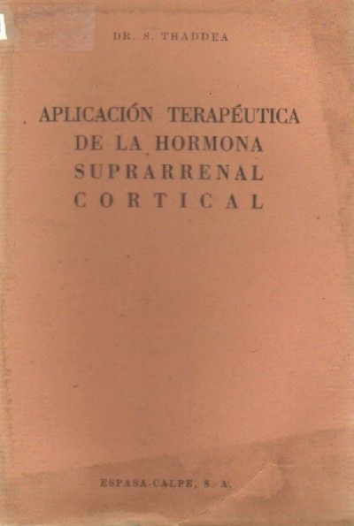 APLICACIÓN TERAPEUTICA DE LA HORMONA SUPRARRENAL CORTICAL