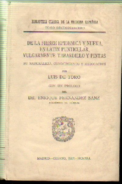 DE LA FIEBRE EPIDEMICA Y NUEVA EN LATIN PUNTICULAR …
