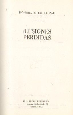 ILUSIONES PERDIDAS