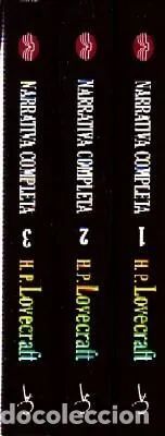 H. P. LOVECRAFT NARRATIVA COMPLETA. 3 TOMOS