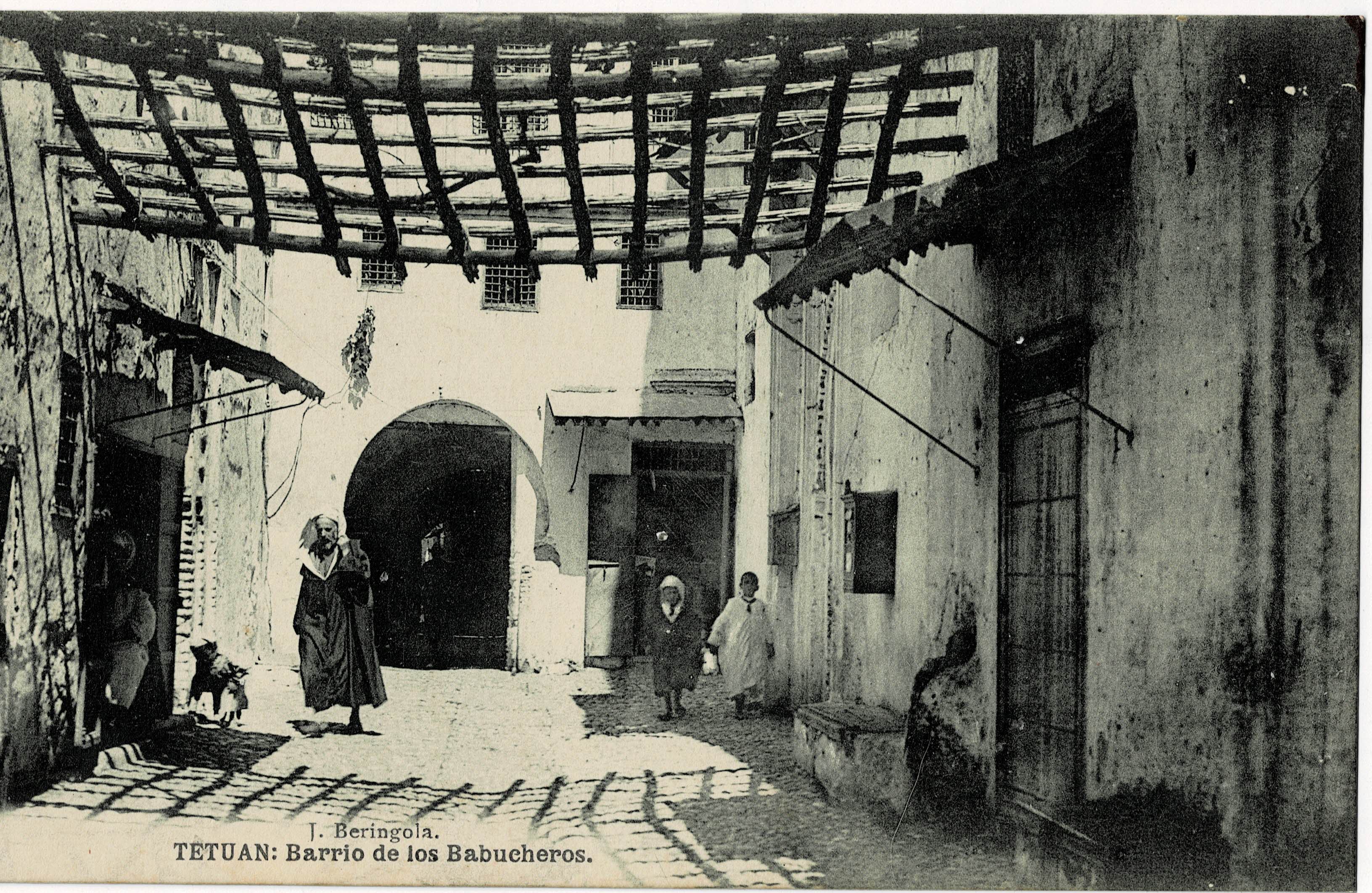 POSTAL DE TETUAN. BARRIO DE LOS BABUCHEROS