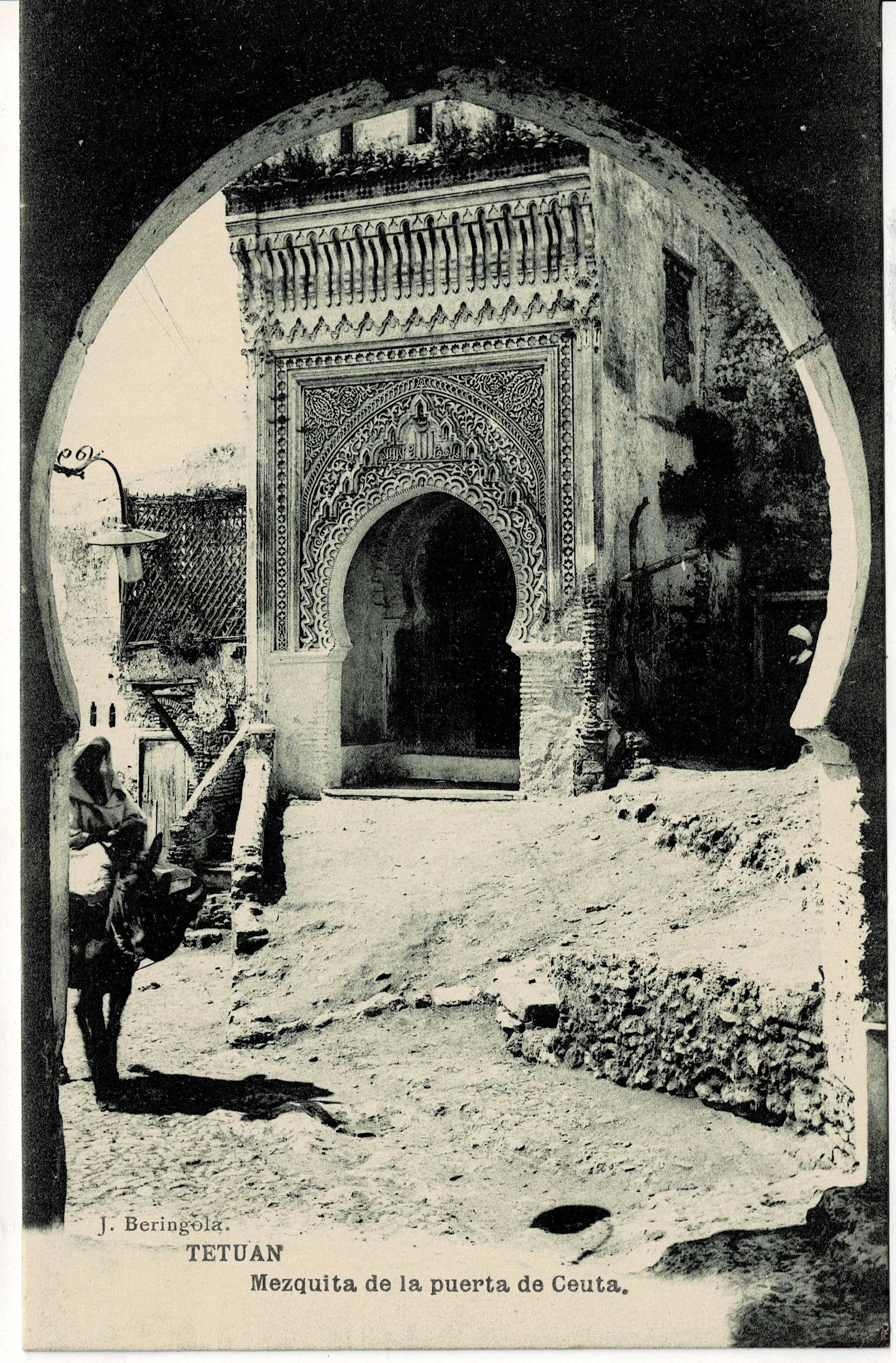 POSTAL DE TETUAN. MEZQUITA DE LA PUERTA DE CUETA