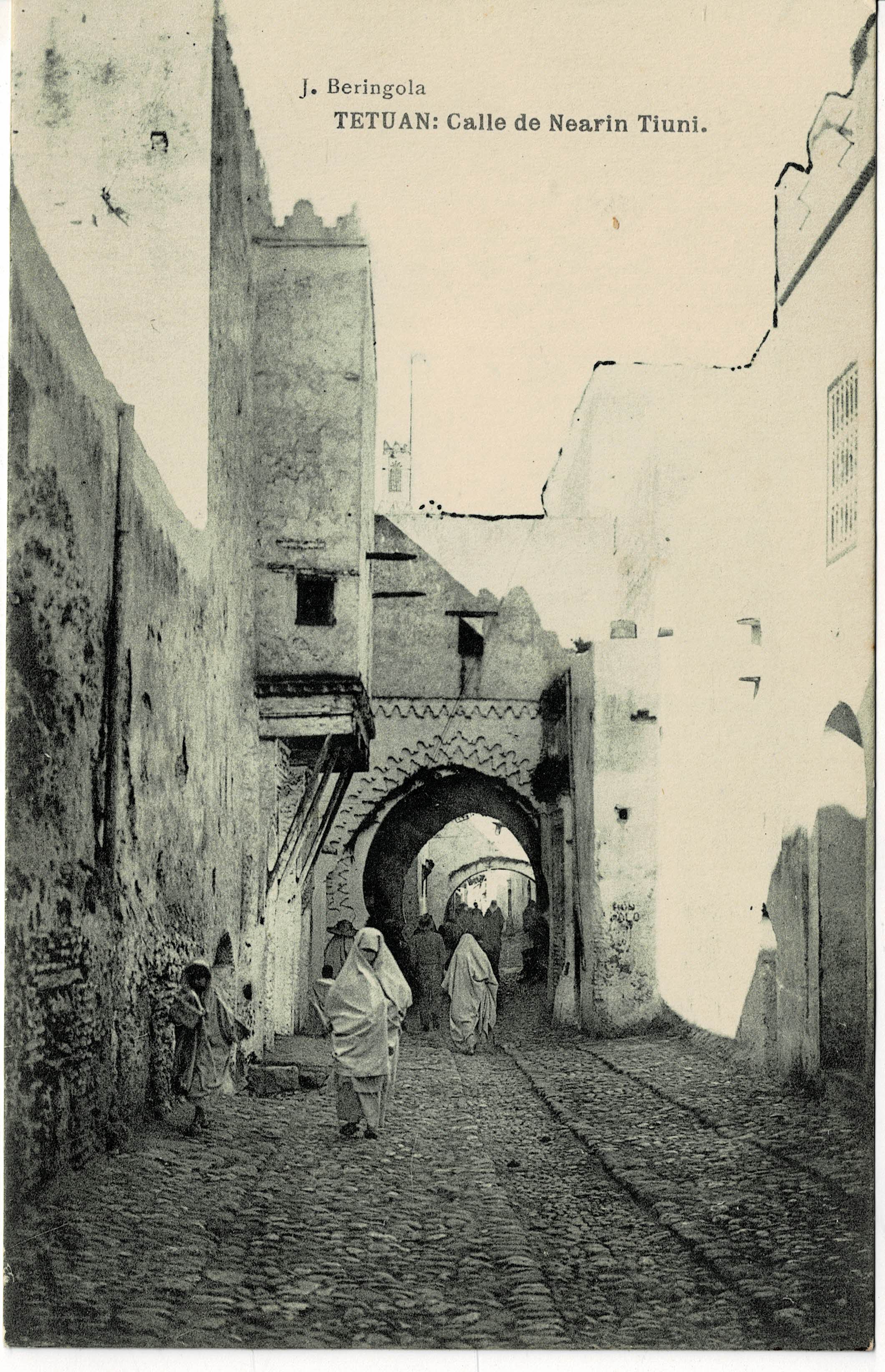 POSTAL DE TETUAN. CALLE DE NEARIN TIUNI.