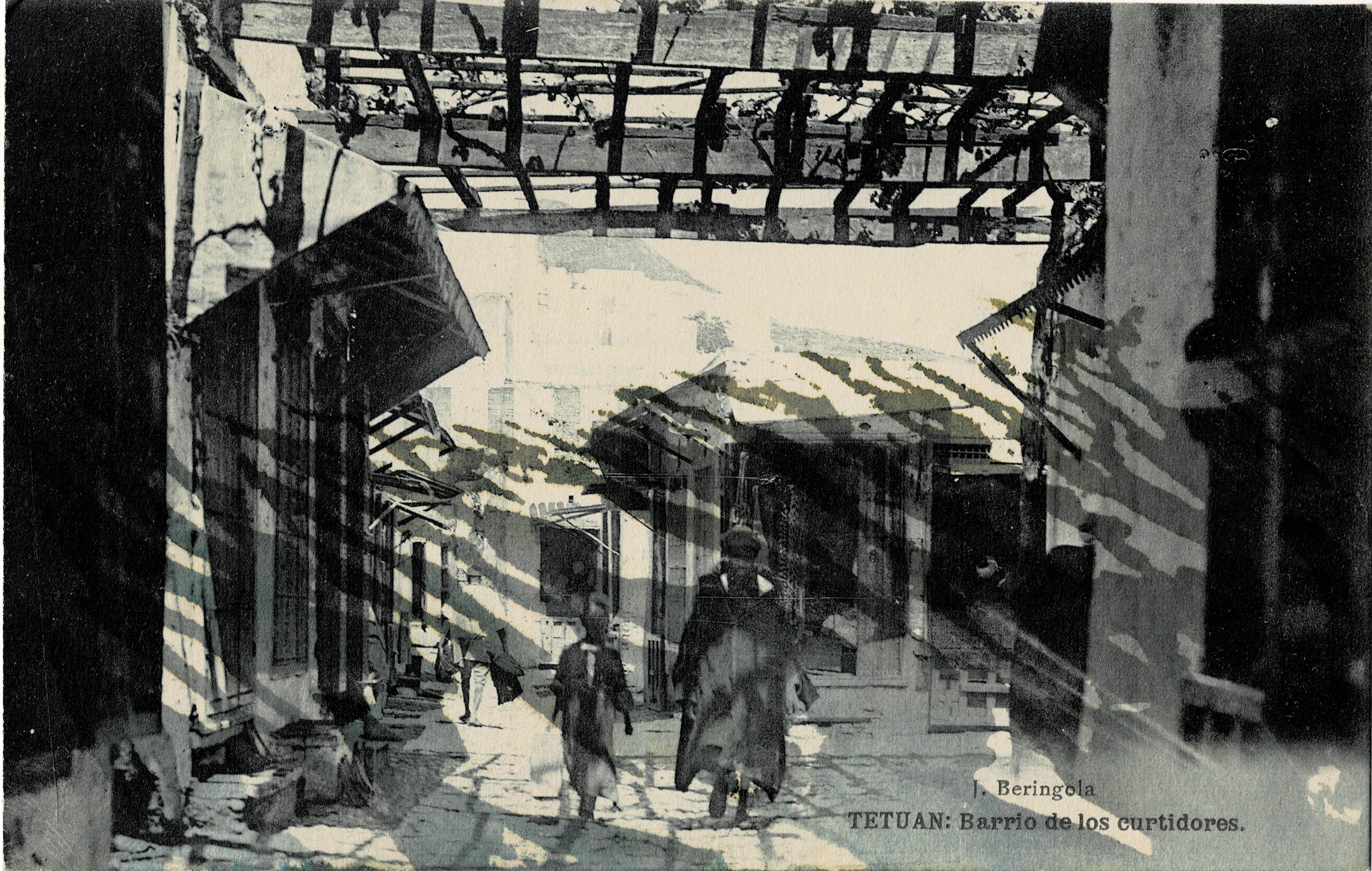 POSTAL DE TETUAN. BARRIO DE LOS CURTIDORES