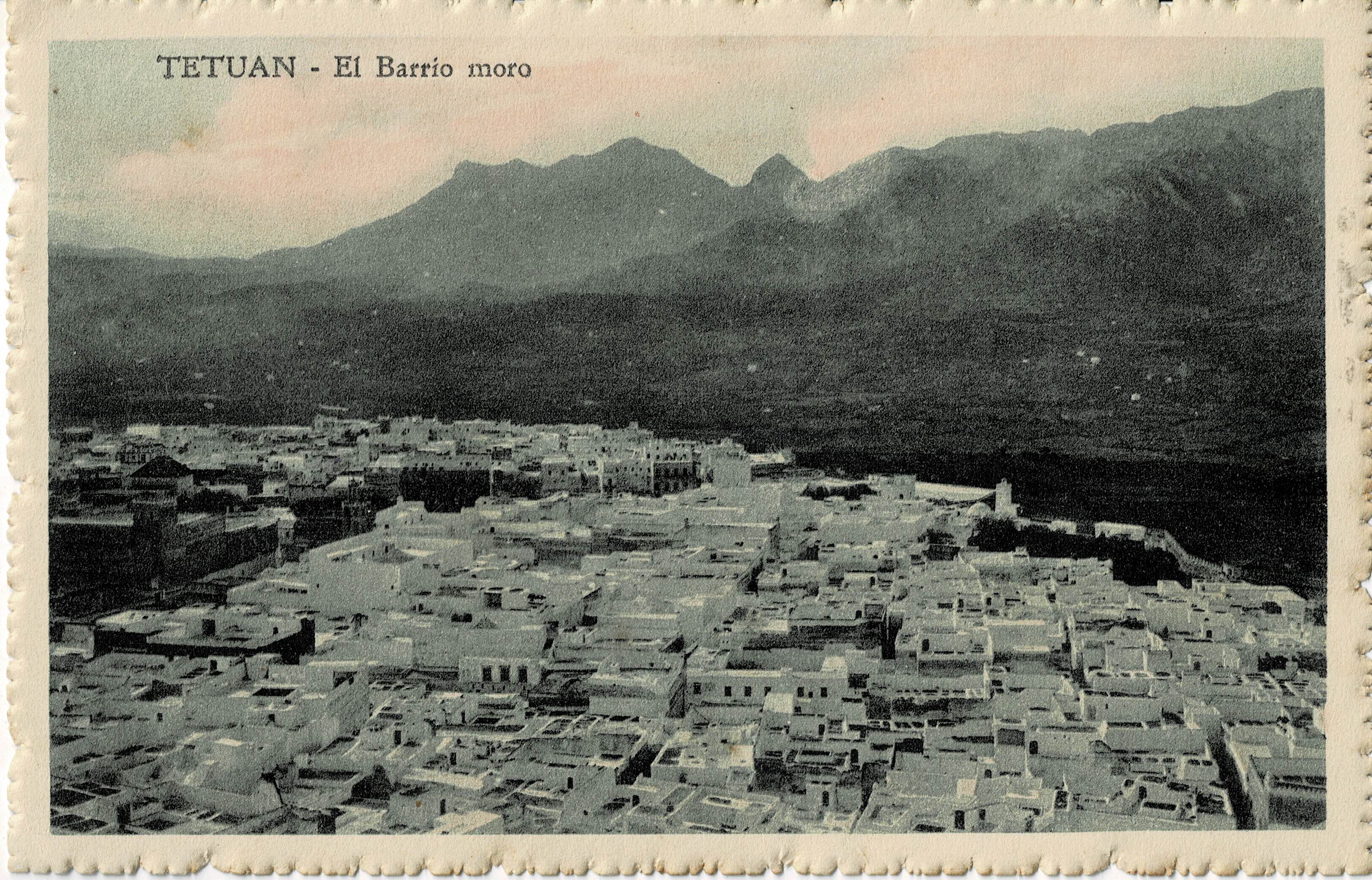 POSTAL DE TETUAN. EL BARRIO MORO