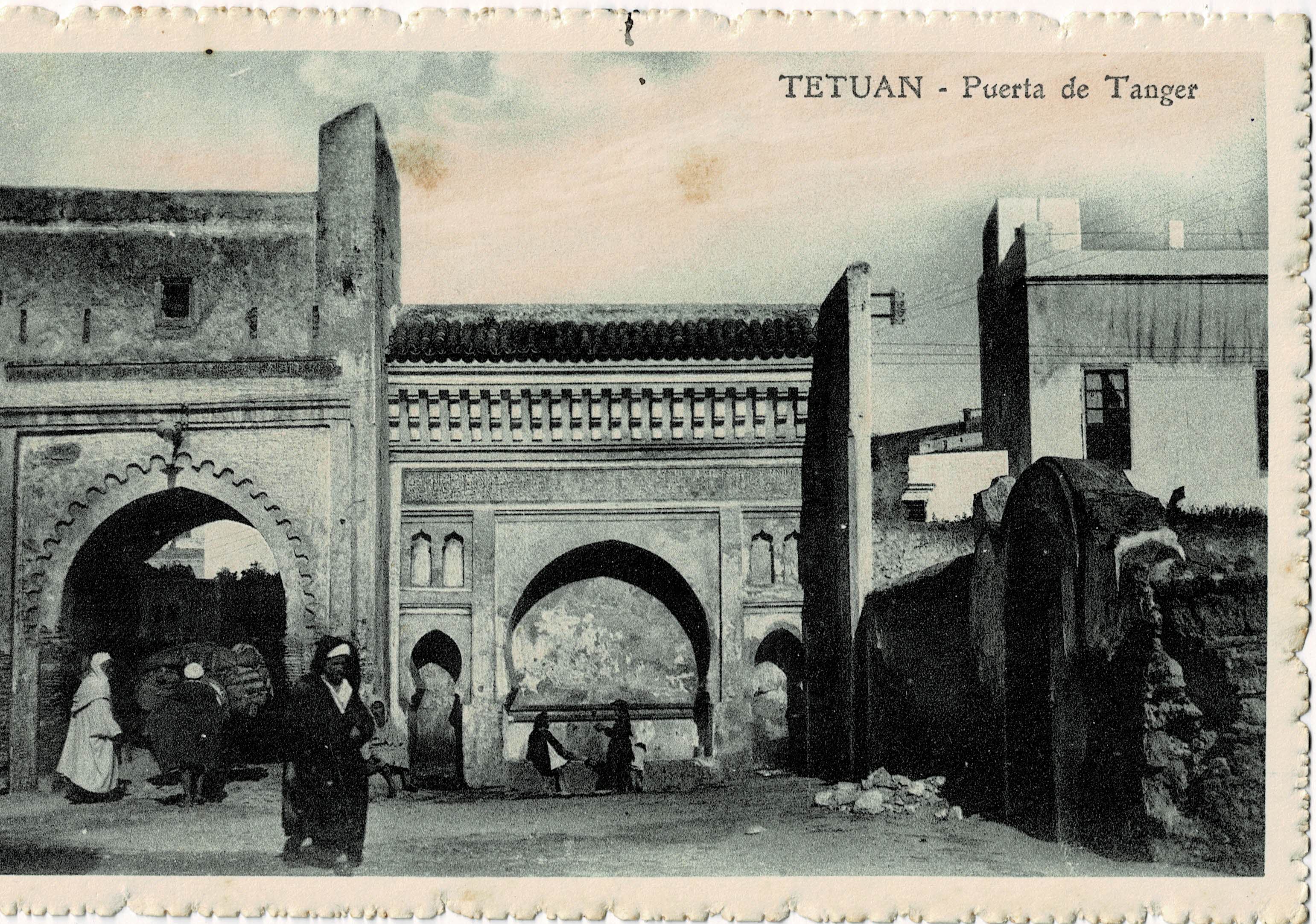 POSTAL DE TETUAN. PUERTA DE TANGER