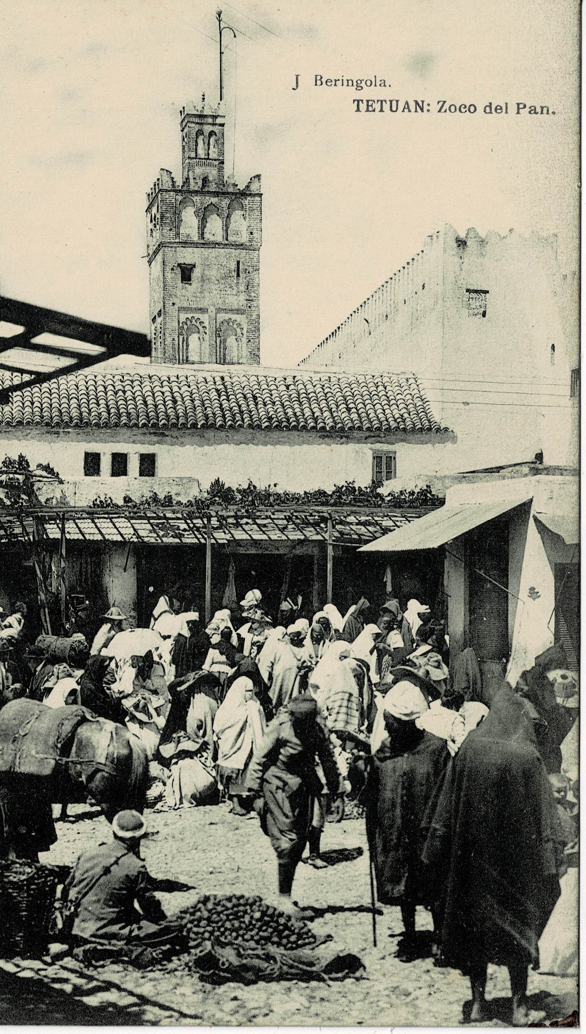 POSTAL DE TETUAN. ZOCO DEL PAN