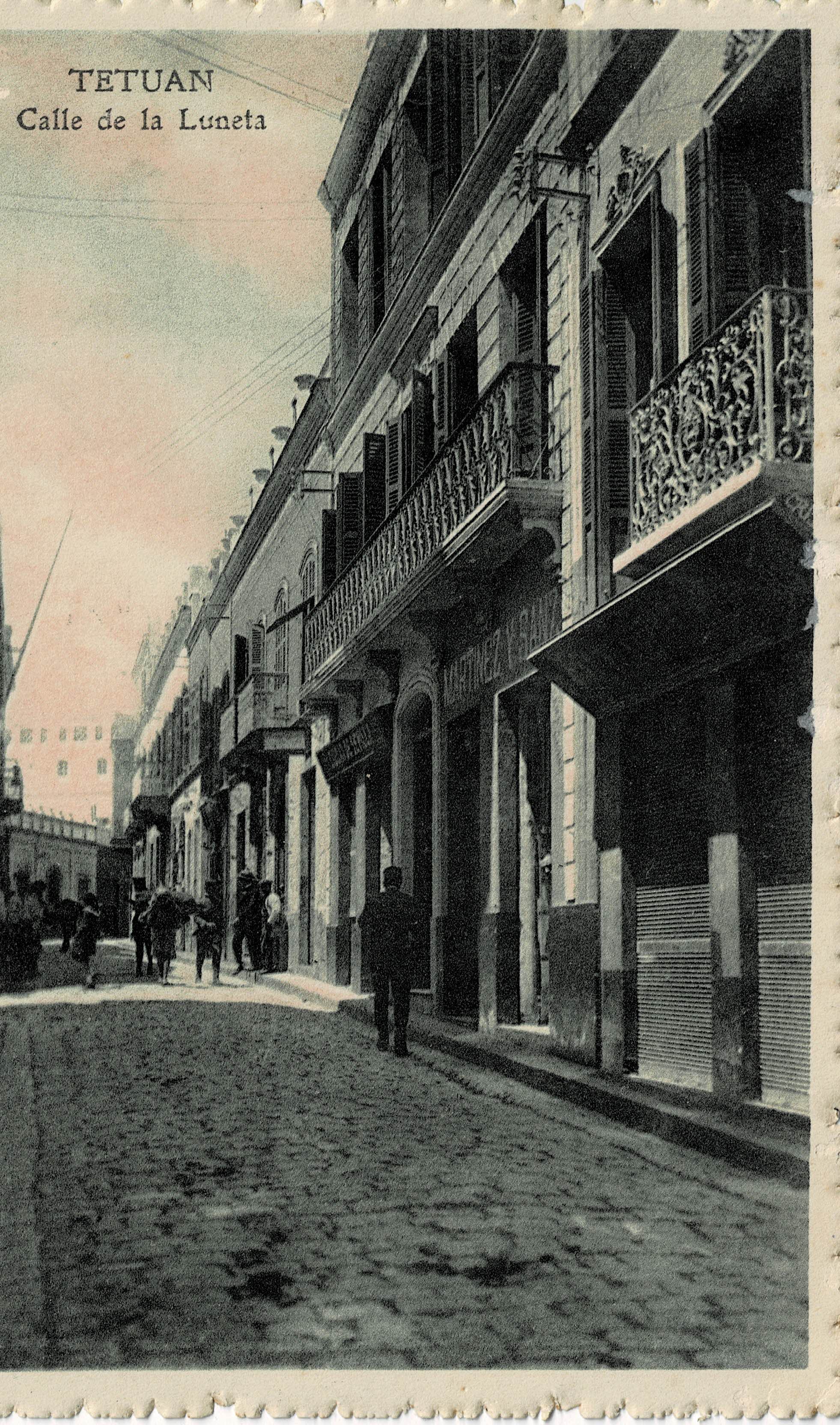 POSTAL DE TETUAN. CALLE DE LA LUNETA