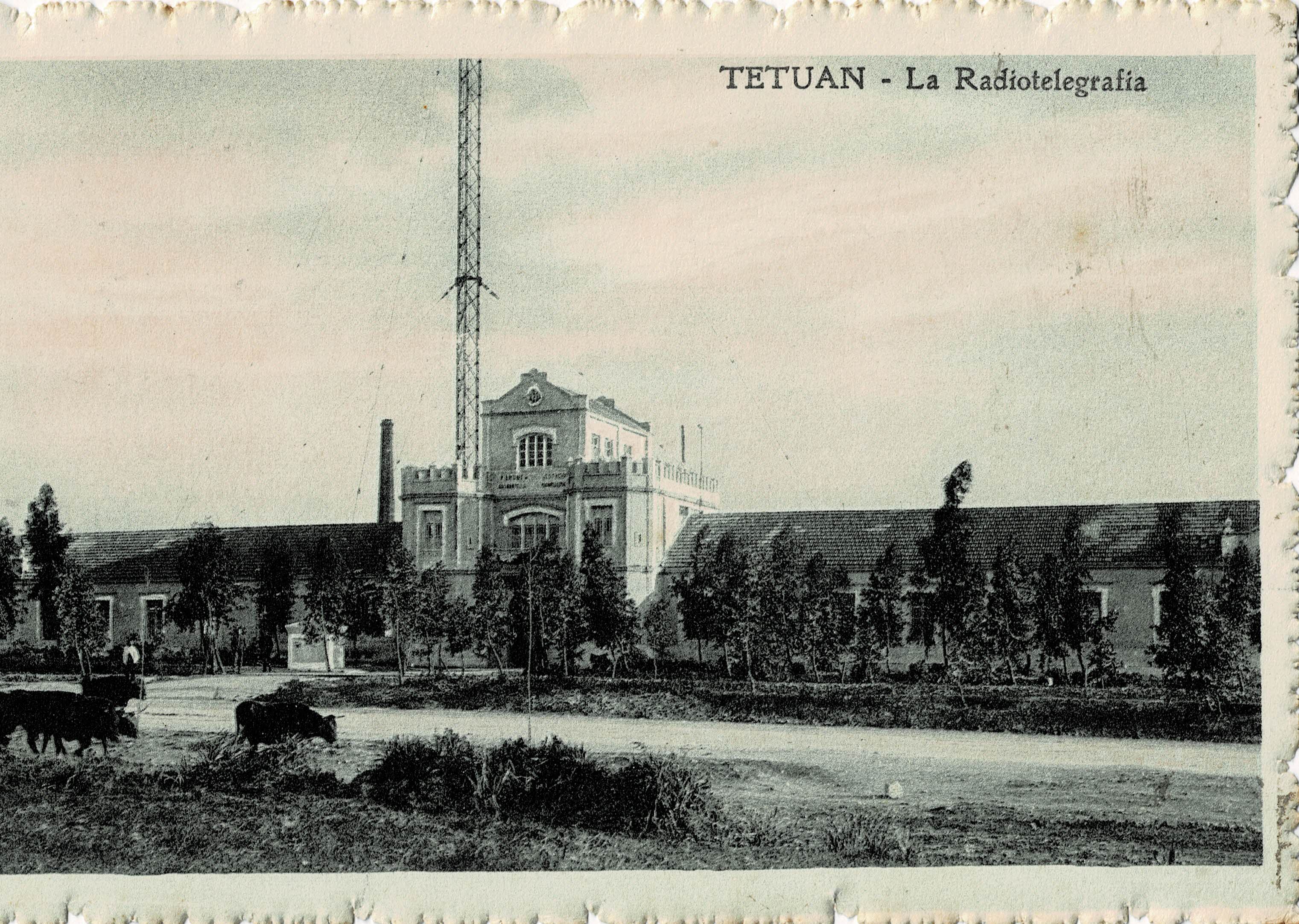 POSTAL DE TETUAN. LA RADIOTELEGRAFIA