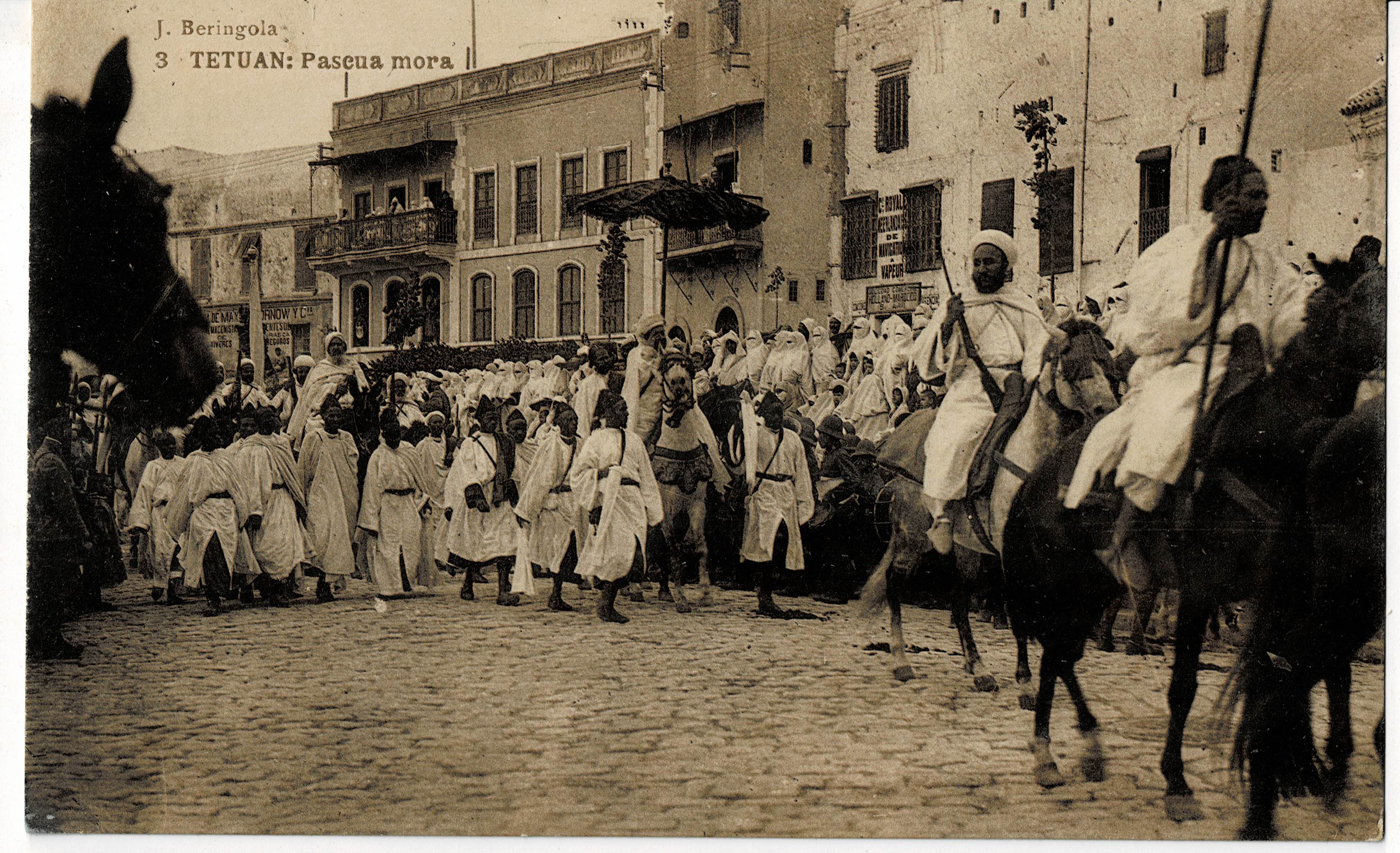 POSTAL DE TETUAN. PASCUA MORA